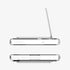 ACS05622 - Galaxy S23 Ultra Case Ultra Hybrid S in crystal clear showing the back